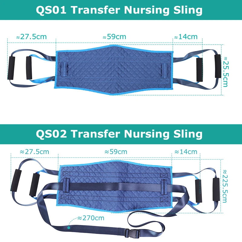 Lefeke Elderly Transfer & Turnover Belt – Nursing Shift Pad for Bedridden Patient Mobility and Care
