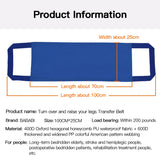 Elderly & Disabled Transfer Belt – Nursing Shift Pad & Turn Over Aid for Bedridden Patient Mobility