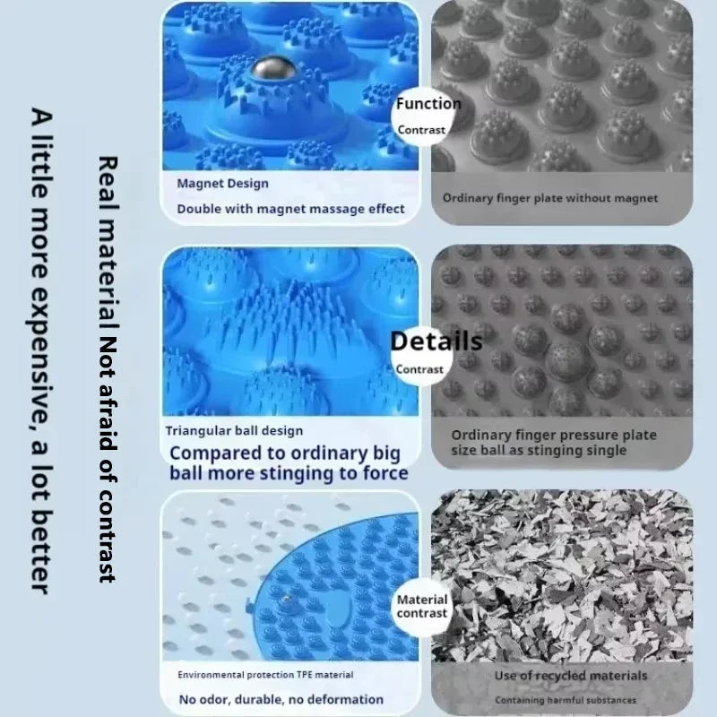 Foot Yoga Acupressure Massage Board – Round Exercise Pad for Muscle Relaxation & Meridian Therapy