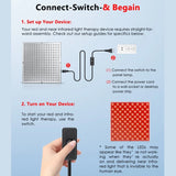 LED Red Light Therapy Panel Lamp – 225 LEDs for Facial Anti-Aging, Skin Care & Body Pain Relief