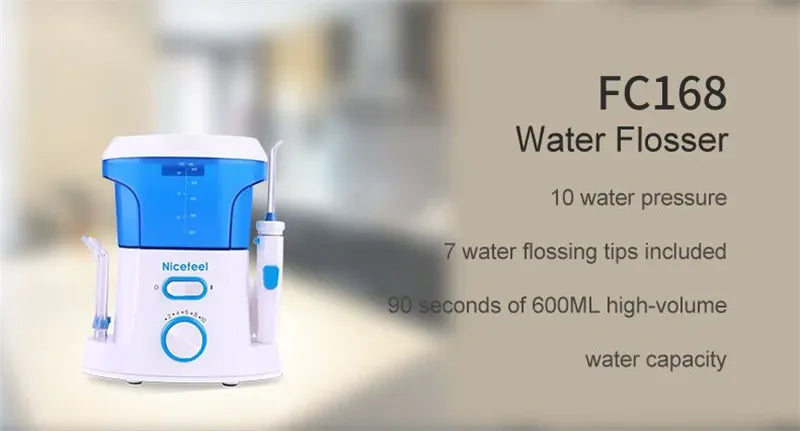 Oral Irrigator Water Flosser – Electric Teeth Cleaner with 7 Nozzles for Whitening, Dental Calculus & Braces Care