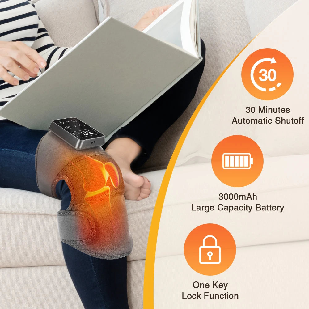 3-in-1 Electric Shoulder Heating Pad with 3-Speed Vibration – Thermal Muscle Relaxation Massager for Shoulder & Neck Care
