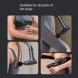 Long-Handle Massage Gun – Multifunctional Deep Tissue Percussion Massager for Full Body Muscle Relaxation