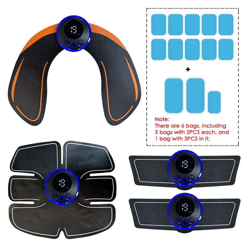 Electrical Muscle Stimulator Massager – Abs, Buttocks, Arms, Legs & Hips Toner for Fitness Training
