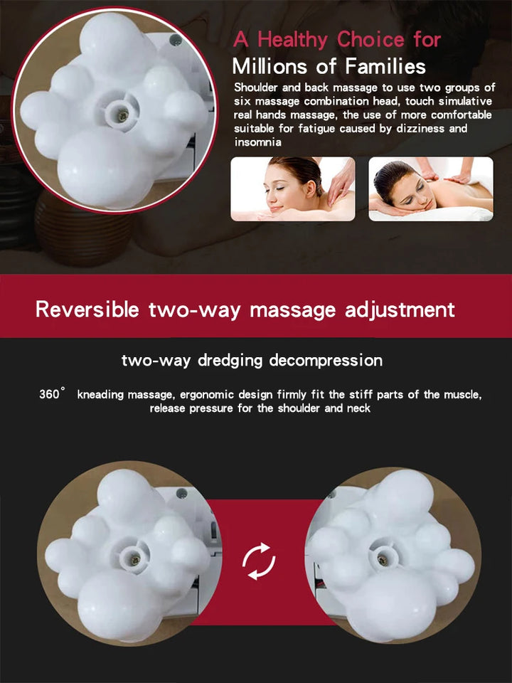 Kneading Shawl Neck & Shoulder Massager – Full Body Massage Shawl for Home & Car