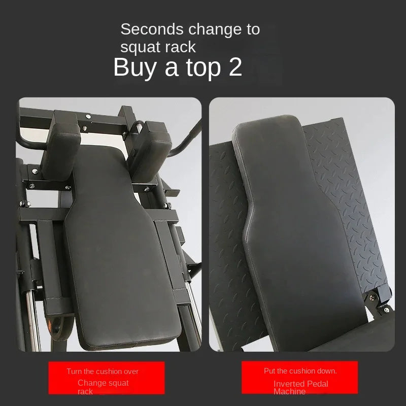 MIYAUP Dual-Function Reverse Kick & Squat Machine – Commercial Gym Leg Strength Trainer