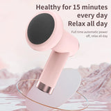 Wireless Charging Massage Gun – Handheld Fat Burning & Muscle Kneading Stick (Pink/White)