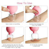 Tuhopeta Vacuum Cupping Glass Jar Cellulite Massager Acupuncture Suction Cup Slimming FatBurning Health Care Chinese MedicalTool