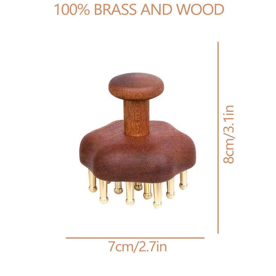 Radiant Skin Savior Lymphatic Detox Face Massager Fades Wrinkles Firms Jawline and Eyes Natural Copper Wood Beauty Tool