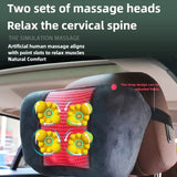 Massage Seat Cushion Cheap With Heating Adjustable Lumbar Airbag Back Massage Chair Cushion for Men and Women Home Office Use