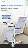 2-in-1 Bed Fold Chair with Hydraulic Lift – Paralyzed & Disabled Elderly Nursing Transfer Chair with Walker Support