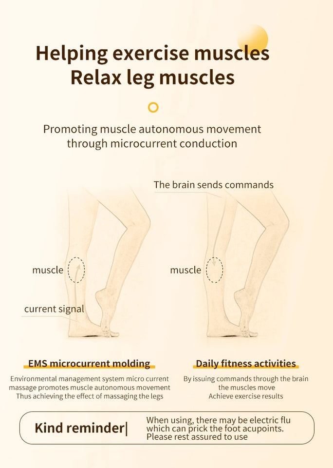 JianYouCare EMS Foot Massager Pad remote control Muscle Stimulation Improves Blood Circulation Acupoints massage usb charge home
