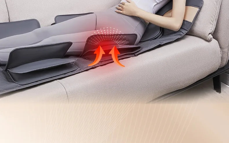 Upgrade Large Area Vibration Airbag Swing Heated Neck Massager Full Body Massage Mat Mattress Traction Lumbar with Remote Contro