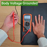 Earthing Mat with Wristband Soft PU Grounding Mat Pad Healthy Balance for Anxiety Relief & Better Sleep Earth Connected Therapy