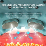Multi Functional Vibration Massage Pillow Home Electric Neck Curvature Straightening Hot Compress Pulse Cervical Massage Pillow