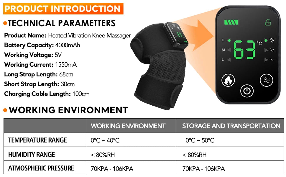 3-in-1 Electric Shoulder Heating Pad with 3-Speed Vibration – Thermal Muscle Relaxation Massager for Shoulder & Neck Care
