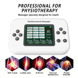 Electric 30 Levels Physiotherapy Machine 4 Output TENS Multifunctional Massager EMS Vibration Nerve Stimulator Relax 8pcs Pads