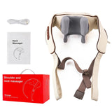 Foreverlily Wireless Neck and Shoulder Massager – Heated Kneading Massage Shawl