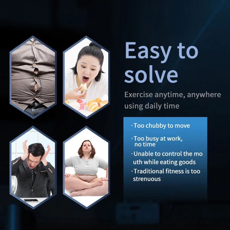 ABS Stimulator EMS Abdominal Muscle Trainer Body Waist Slimming Belt Weight Lose Muscle Toner Fitness Equiment USB Recharge