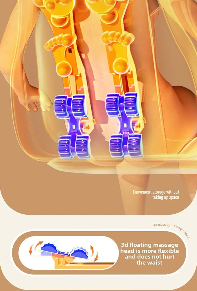 Upgrade Electric Full Body Massage Chair Neck Back Waist Leg Vibration Kneading Shiatsu Cushion Seat Relaxation Trapezius Massag