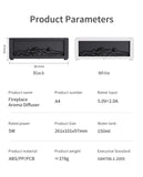 Colorful Flame Aroma Diffuser – 150ml Waterless Air Humidifier with Remote & Timer