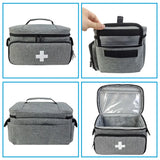 Travel First Aid Kit Bag – Layered Medical Storage Organizer for Home, Car & Outdoor Use
