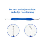 lDental Double-Ended Resin Filler Spatula Set – Stainless Steel Composite Filling Tool with Silicone Handle