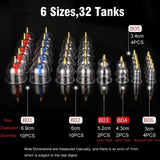 32 Pcs Professional Vacuum Cupping Cup Body Massager Suction Cups Set Back Massage Relaxed Detox Anti Cellulite Therapy Healthy