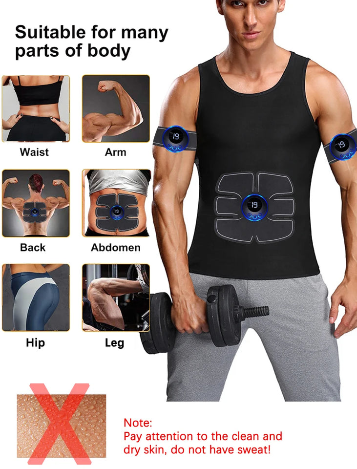 Electrical Muscle Stimulator Massager – Abs, Buttocks, Arms, Legs & Hips Toner for Fitness Training