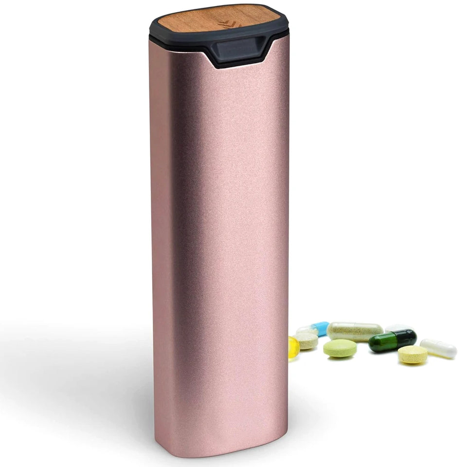 7-Day Premium Aluminum Pill Organizer – Large Capacity Weekly Pill Box for Vitamins, Supplements & Medicine