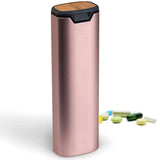 7-Day Premium Aluminum Pill Organizer – Large Capacity Weekly Pill Box for Vitamins, Supplements & Medicine