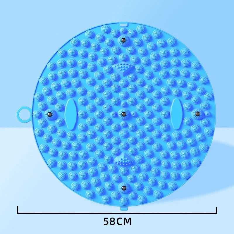 Foot Yoga Acupressure Massage Board – Round Exercise Pad for Muscle Relaxation & Meridian Therapy