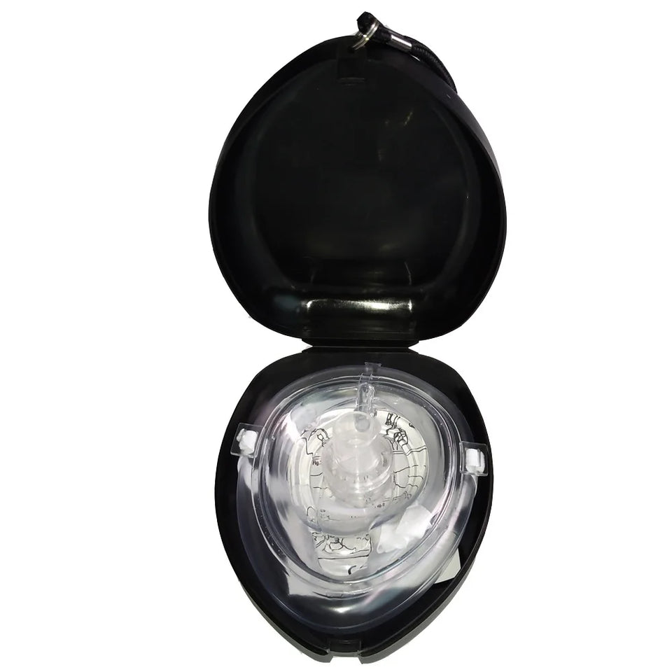 Reusable CPR Breathing Mask – Professional Emergency Resuscitation Mask with One-Way Valve for Rescue Personnel
