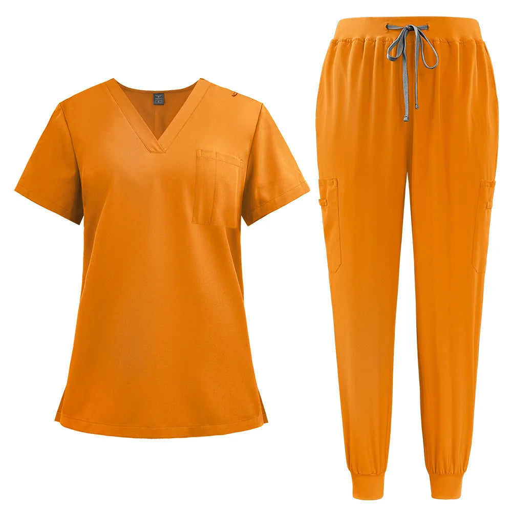 Thin Stretchable Women's Medical & Pet Care Jogging Set