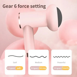 Wireless Charging Massage Gun – Handheld Fat Burning & Muscle Kneading Stick (Pink/White)