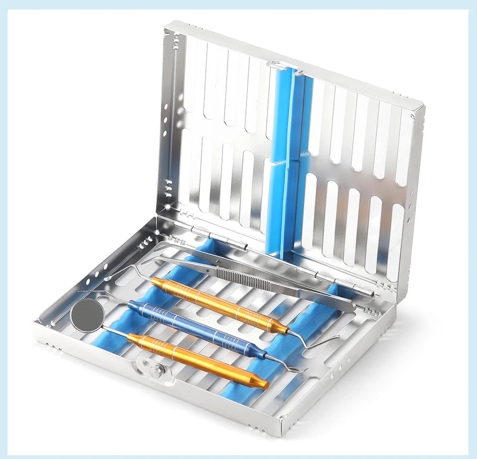 AZDENT Dental Sterilization Rack – Autoclavable Surgical Cassette & Disinfection Tray