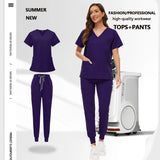 Unisex Medical Scrub Set with Pockets – Jogger-Style Nurse & Doctor Uniform for Clinical, Surgical & Veterinary Work