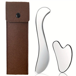 Stainless Steel Gua Sha Scraping Tool Set – Muscle Therapy for Back, Neck, Shoulder, Arms & Legs