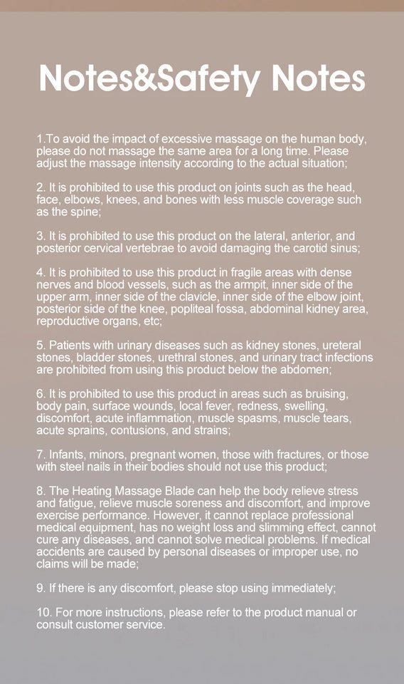 Electric Heating Fascia Massager Body Scraping Microcurrent Vibration Muscle Relaxation Body Lifting Guasha Massage Knife