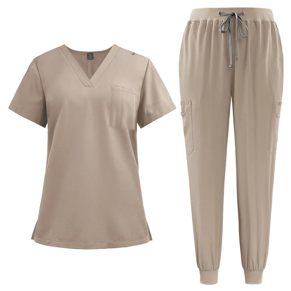 Thin Stretchable Women's Medical & Pet Care Jogging Set