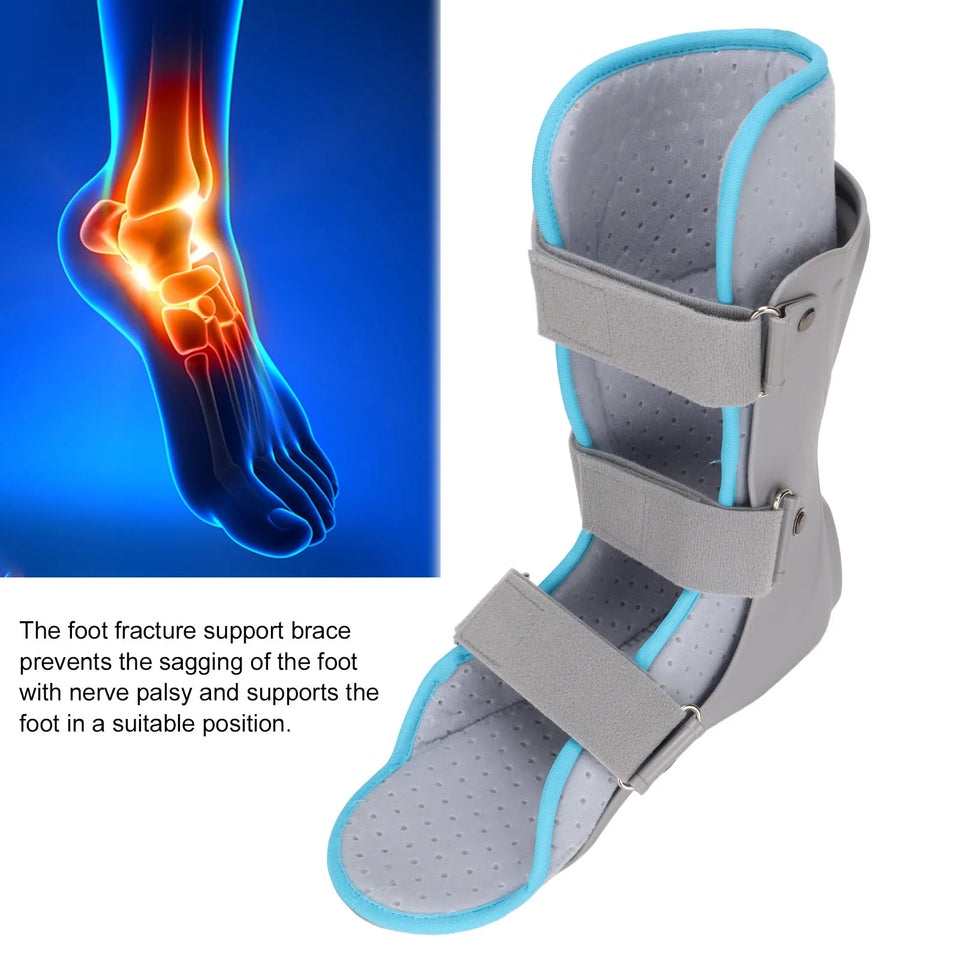Breathable Adjustable Ankle Support Brace – Fracture & Sprain Stabilizer with Fixation Splint