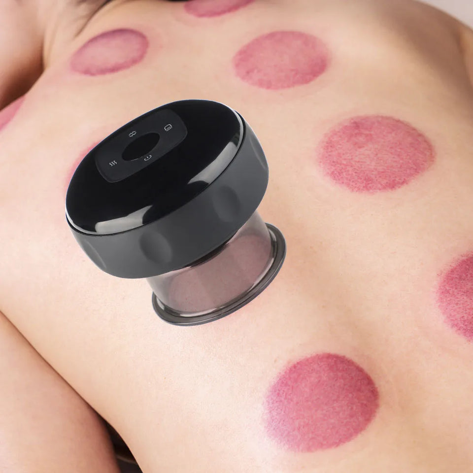 Electric Vacuum Cupping Massager Anti-Cellulite Suction Cups Heating Guasha Fat Burning Skin Scraping Body Slimming