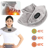 Electric Heating Neck & Shoulder Pad – Thermal Compress Vibration Shawl with 3 Heat Levels