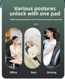 Massage Seat Cushion Cheap With Heating Adjustable Lumbar Airbag Back Massage Chair Cushion for Men and Women Home Office Use