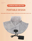 Electric Heating Neck & Shoulder Pad – Thermal Compress Vibration Shawl with 3 Heat Levels