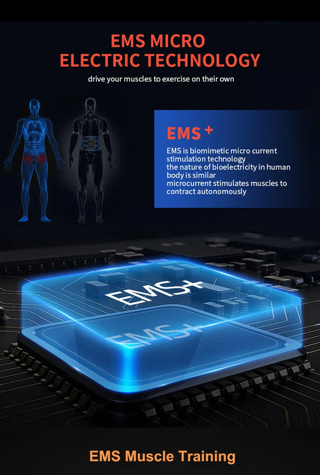 Electrical Muscle Stimulator Massager – Abs, Buttocks, Arms, Legs & Hips Toner for Fitness Training