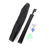 Portable Adjustable IV Pole Stand – Foldable Aluminum Alloy Drip Bag Holder with 4 Hooks & 3 Legs