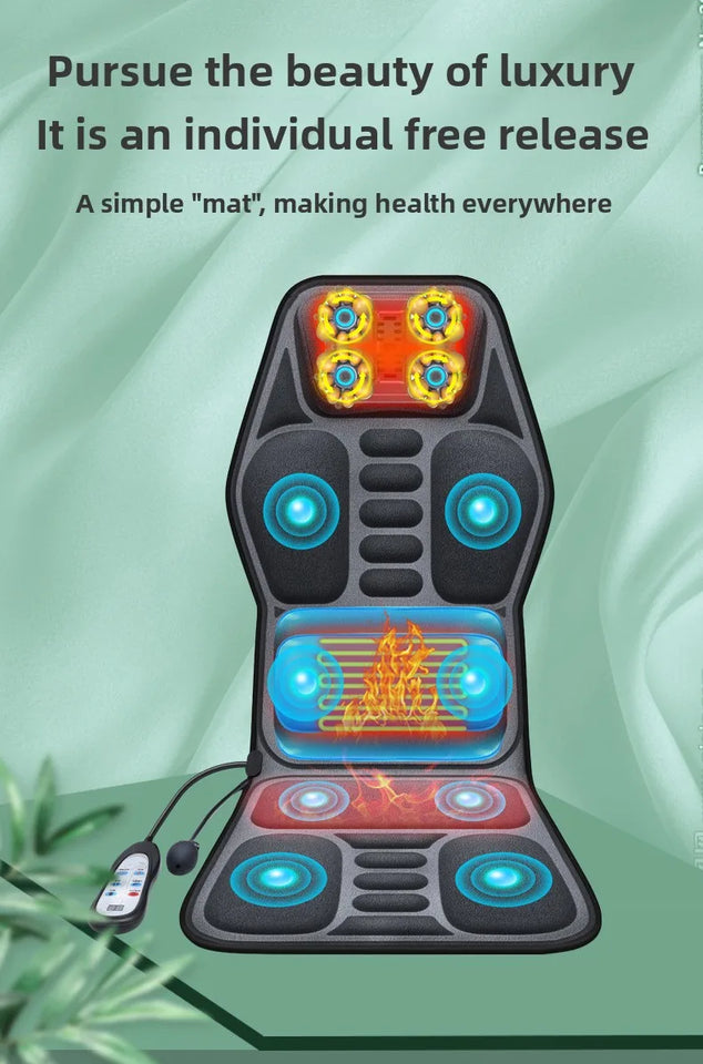 Massage Seat Cushion Cheap With Heating Adjustable Lumbar Airbag Back Massage Chair Cushion for Men and Women Home Office Use