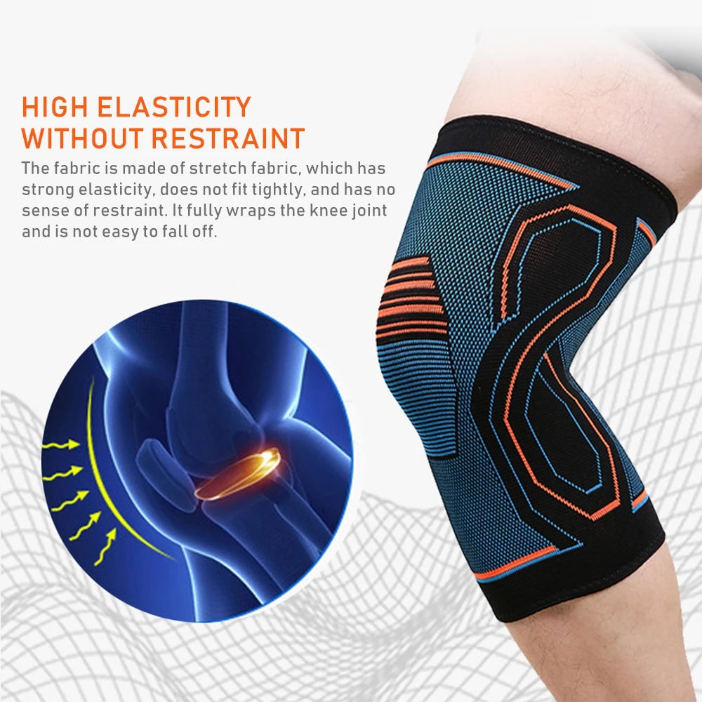 Knee Compression Sleeve Support Brace – Joint Pain Relief for Running, Arthritis, ACL, Meniscus Tear & Injury Recovery