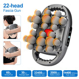 42-Head Fascia Massage Gun – High-Frequency Muscle Massager for Back, Neck, Shoulder & Waist Relief
